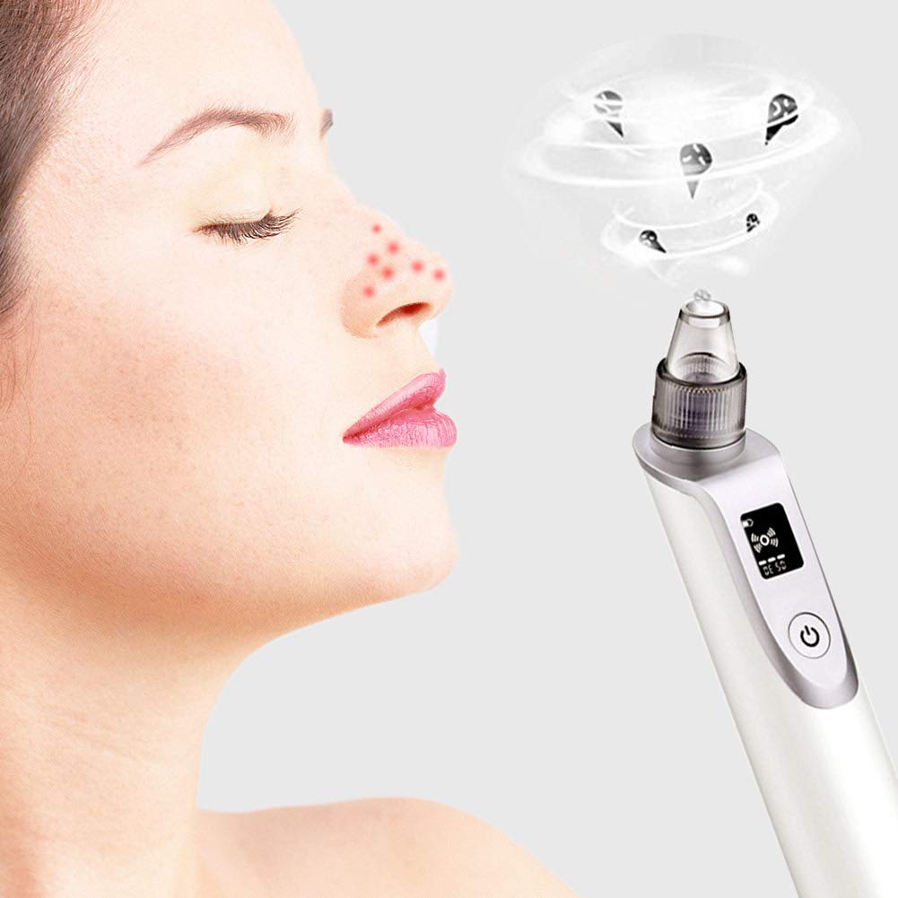2 in 1 Bambino Aspiratore nasale Elettrico Neonato Neonato per Neonati detergente per Adulti Blackhead rimozione 3 velocità Regolabile 5 Punte sostituibili