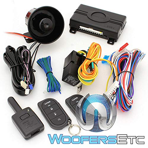Viper 3-Channel 1-Way Car Alarm Security System W/ Keyless Entry, Dual Zone Shock Sensor, Two 4-Button Remotes And Control Center / Free Alphasonik Earbuds #TOP1