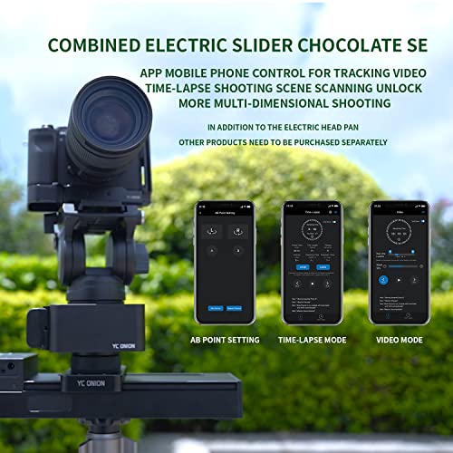 Yc Onion Motorized Tripod Head Pan App Control. 360° Multi-Angle Rotating Panoramic Shooting.universal 1/4 Screw Hole/Compatible With Most Mobile Phone Stabilizers… #TOP3