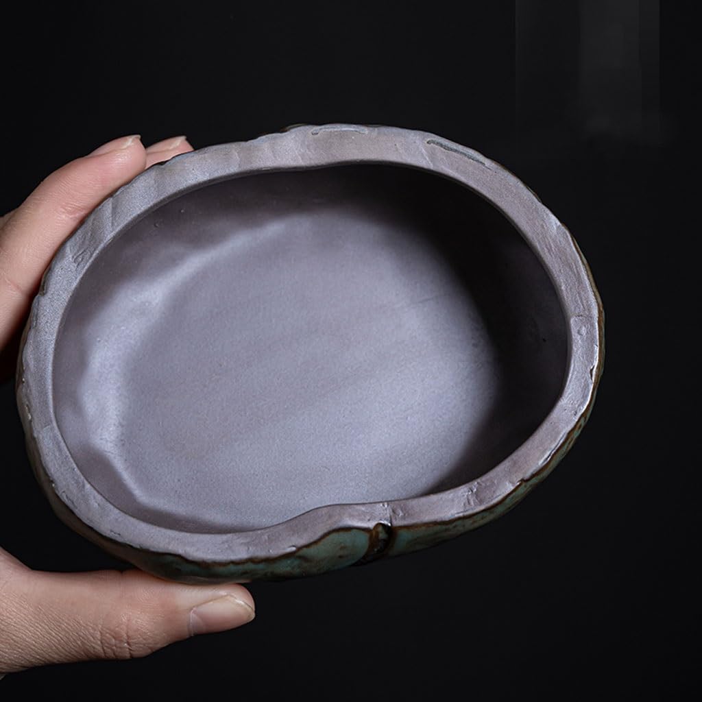 Incense Holder Incense Burner Incense Waterfall Kiln-Turned Lotus Incense Burner Agarwood Indoor Disc Incense Burner Handmade Retro Incense Diffuser Backflow Incense Burner