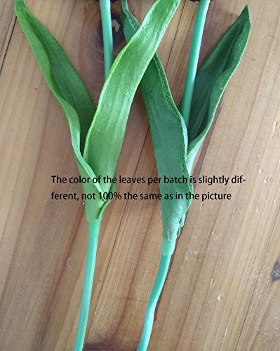 Aliersa En Ge 10-Heads Artificial Flowers Home Decor Mini Tulip Real Touch Tulips Wedding Bouquets For Bride (Yellow) #TOP7