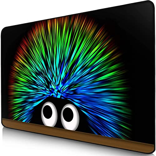 Sidorenko Alfombrilla de ratón - Mouse Pad 280 x 200 mm - Bordes sin Bordes - Superficie Especial Que Mejora la Velocidad y la precisión - Antideslizante - Negro