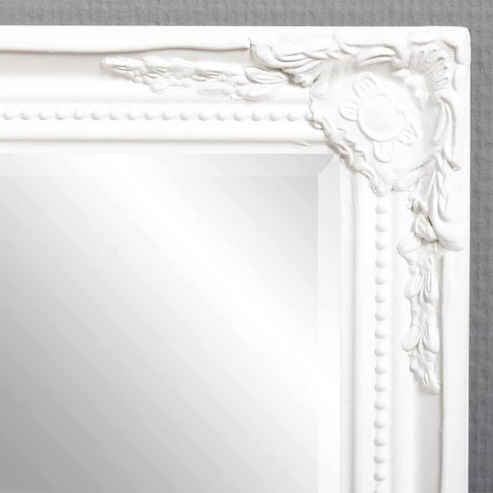 Spiegel Gracy barock Antik-Weiß 170x40cm Wandspiegel Flurspiegel Badspiegel