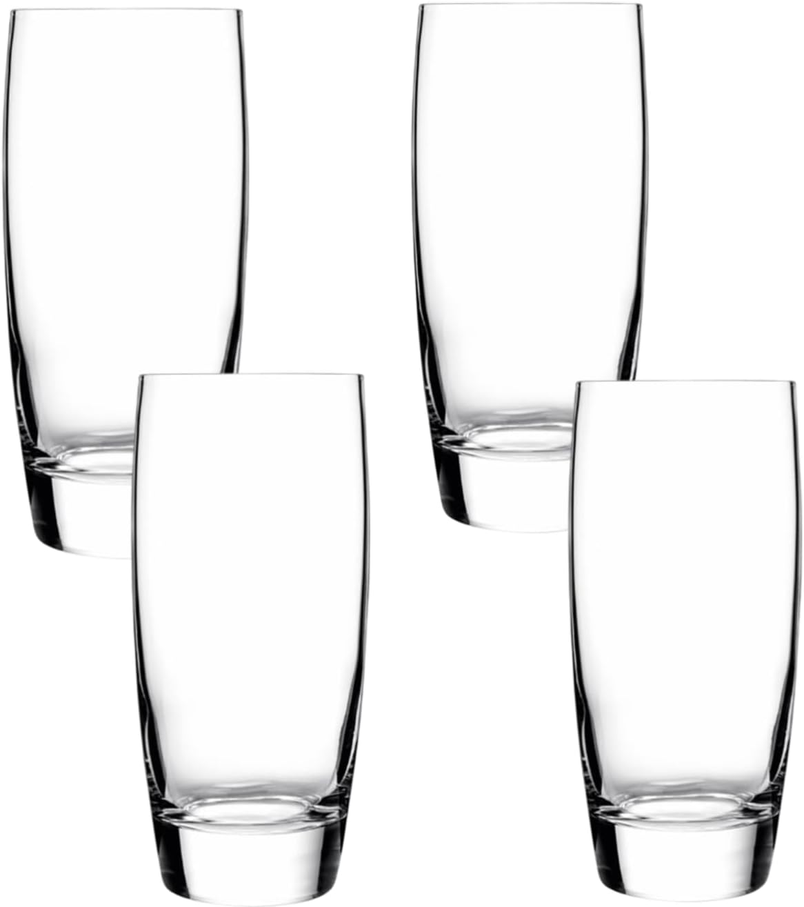 Michelangelo 20 oz Beverage Glasses - Large Capacity, Crystal-Clear Design - Fine Laser-Cut Rims, Ideal for Various Beverages, Dishwasher Safe, Made in Italy (Set of 4)
