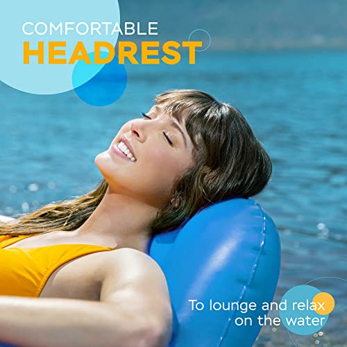 2025 New & Upgraded Sunlite Sports Heavy Duty River Tube Inflatable, Premium Water Float to Lounge Above Lake and River, Outdoor Water Raft Sport Fun, Recreational Use