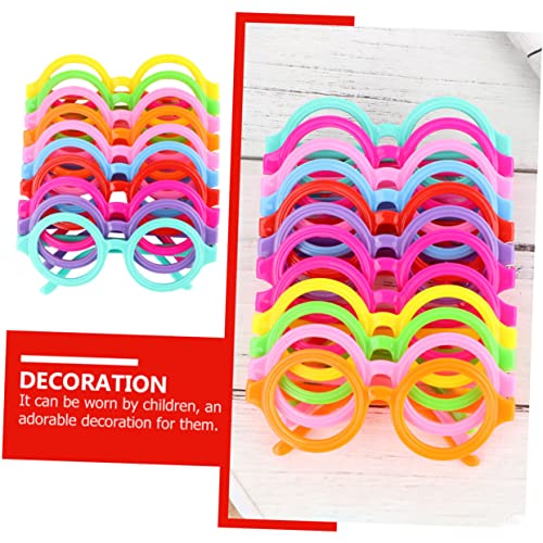 ibasenice 10 Pcs Armação De Óculos Infantil Óculos Redondos Óculos Falsos Para Crianças Óculos De So