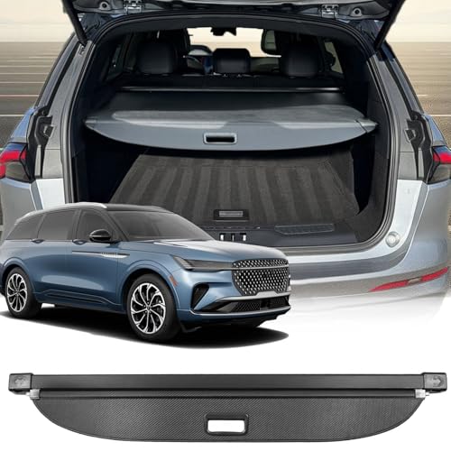 Volcaner Cargo Cover for 2025 2026 Lincoln Nautilus Accessories 2024,（Carbon Fiber Look for Lincoln Nautilus Accessories Retractable Trunk Cover Shield Shade Privacy Screen Anti-Peeping