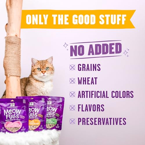 Stella & Chewy's Meowfulls Freeze Dried Cat Treats Chicken & Chicken Liver Recipe, 42.5g Bag image 4