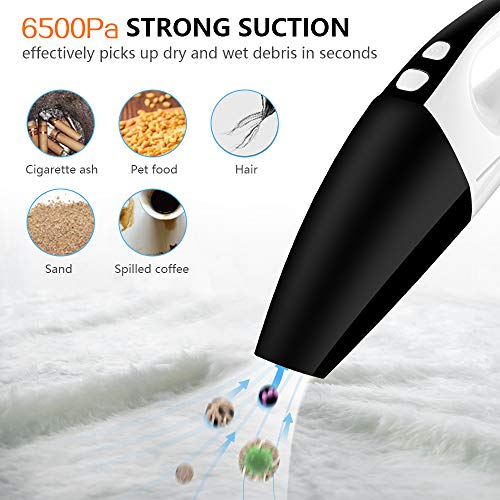 Aspirabriciole, 6500Pa 120W Potente 70 Decibel