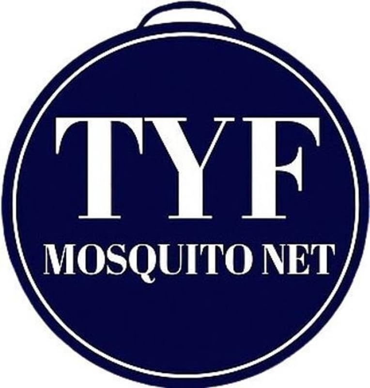 Image of TYF Mosquito Net for Bed Made with Polyester Material | Foldable Mesh Design | Lightweight and Portable Structure | Carry for Indoor Sleeping Spaces, Pink (6.15 Feet X 6.15 Feet) Double Bed
