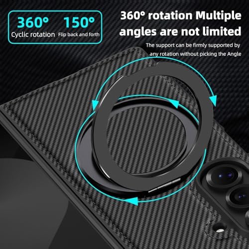 Étui rigide Galaxy Z Fold 7 marron antichoc avec clapet aimanté - 5