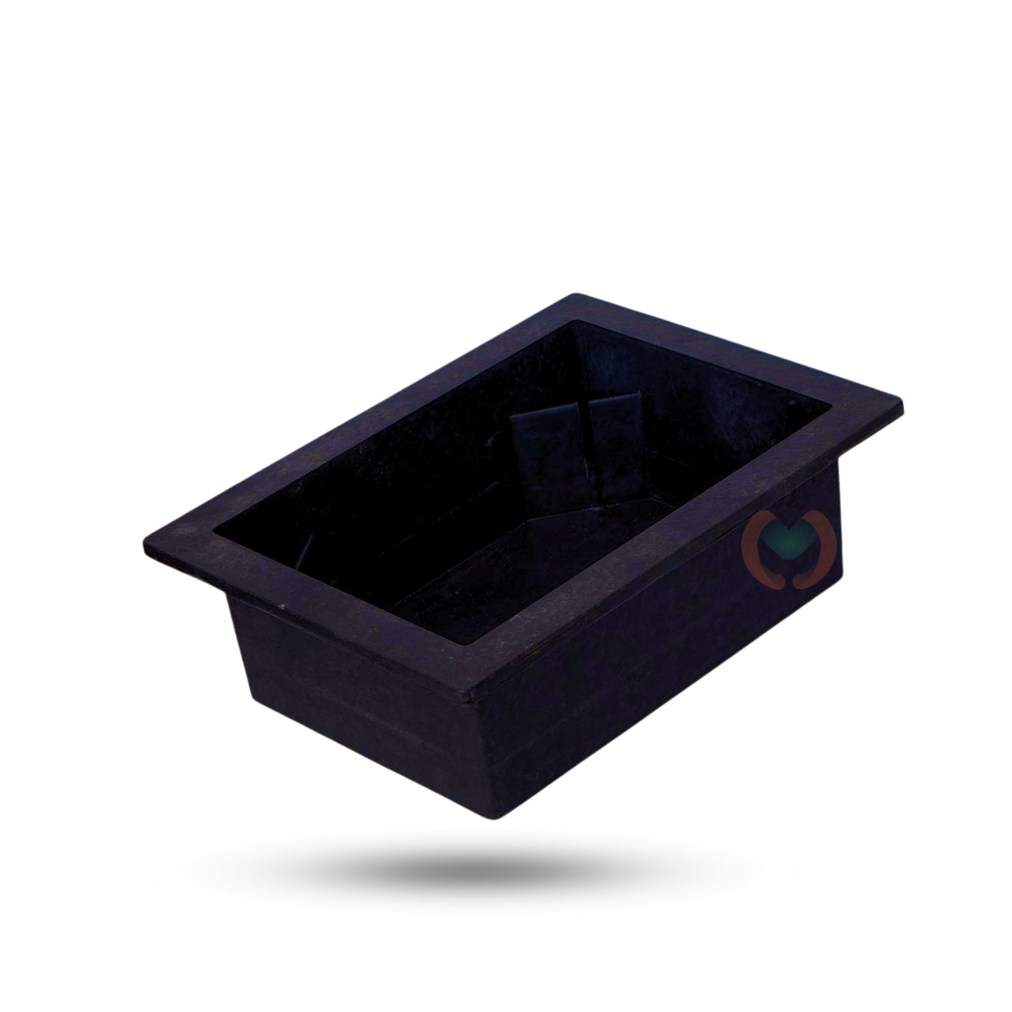 Merupam Elegant Rectangular Water Fountain Plastic Tub (Size: 29.5 x 22x 10 CM | Color: Black | Weight: 450 grm) Multipurpose Uses