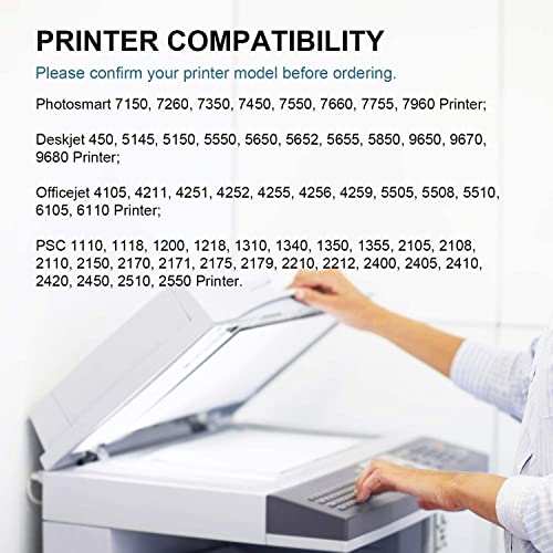 Gpc Image Remanufactured Ink Cartridges Replacement For Hp 56 & 57 C6656An C6657A 56 57 Ink To Use With Deskjet 5650 5550 5150, Photosmart 7350 7260 7450 7550, Psc 2210 Printer Tray (2-Pack) #TOP1