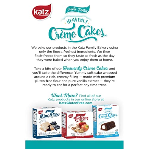 Katz Gluten Free Vanilla Crème Cakes | Dairy Free, Nut Free, Soy Free, Gluten Free | Kosher (3 Packs Of 6 Crème Cakes, 8.8 Ounce Each) #TOP4
