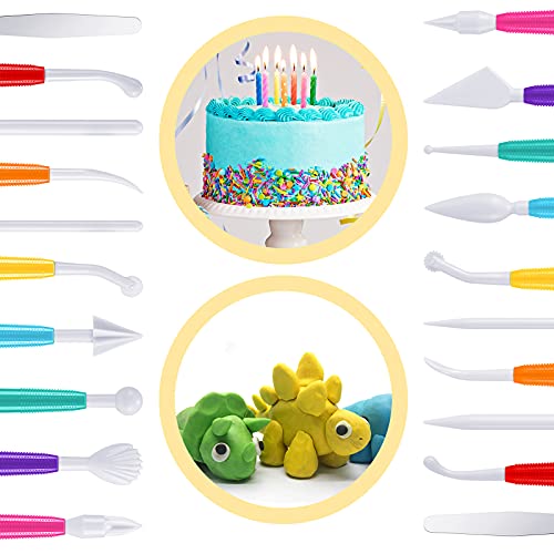 Plastic Clay Tools Clay Sculpting Tools Modeling Clay Tools Double Head Ceramic Pottery Tool Kit Cook Decorating Tools For Kids Crafts Diy Shaping And Sculpting, Assorted Colors #TOP3