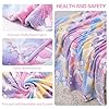 Cloele Glow in The Dark Throw Blanket for Girls - 50"x60" Unicorn Fleece Gift for Kids,Soft Cozy Mother’s Day Blanket Birthday Christmas Halloween Present,Luminous Plush Kids Blanket #4