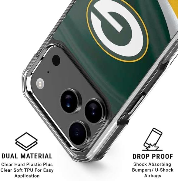 Skinit Phone Case Compatible with MagSafe iPhone 17 Pro Max - Officially Licensed NFL Green Bay Packers Design