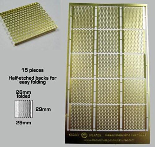 Secret Weapon - Brass Etch Letters: Raised Metal Grid Flooring