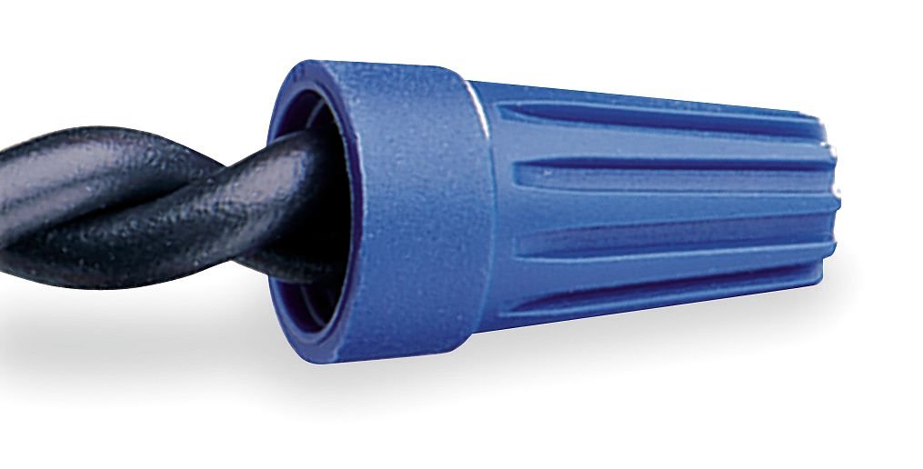 Buchanan Twist On Wire Connector,Blue,PK100 WT2-1 - 1 Each