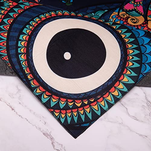 Bohemian Tibetan Tiger And Floral Area Rug, Vintage Tiger Area Rug Colorful Moroccan Rug, Tiger Rugs For Living Room,Tiger Print Rug Animal Printed, Jungle Theme Rugs For Nursery, Funky Rugs, 3X5Ft #TOP4