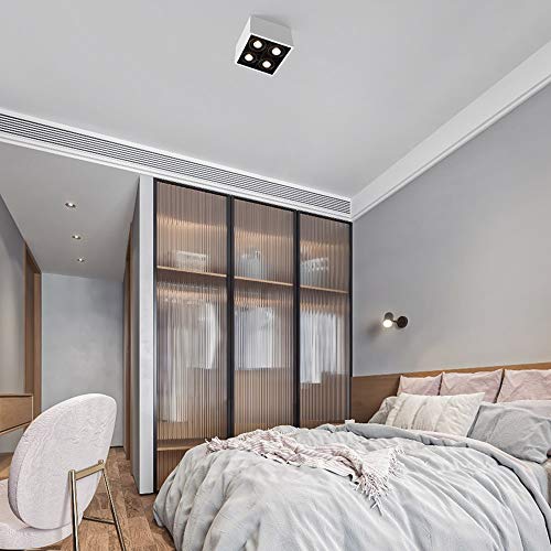 Plafón de techo moderno blanco de 4 luces GU10 para eliminar zonas oscuras 4