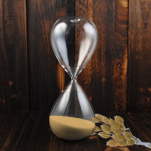 Graces Dawn Transparent Glass Hourglass Sand Timer 60 Minutes With (Champagne) #TOP1