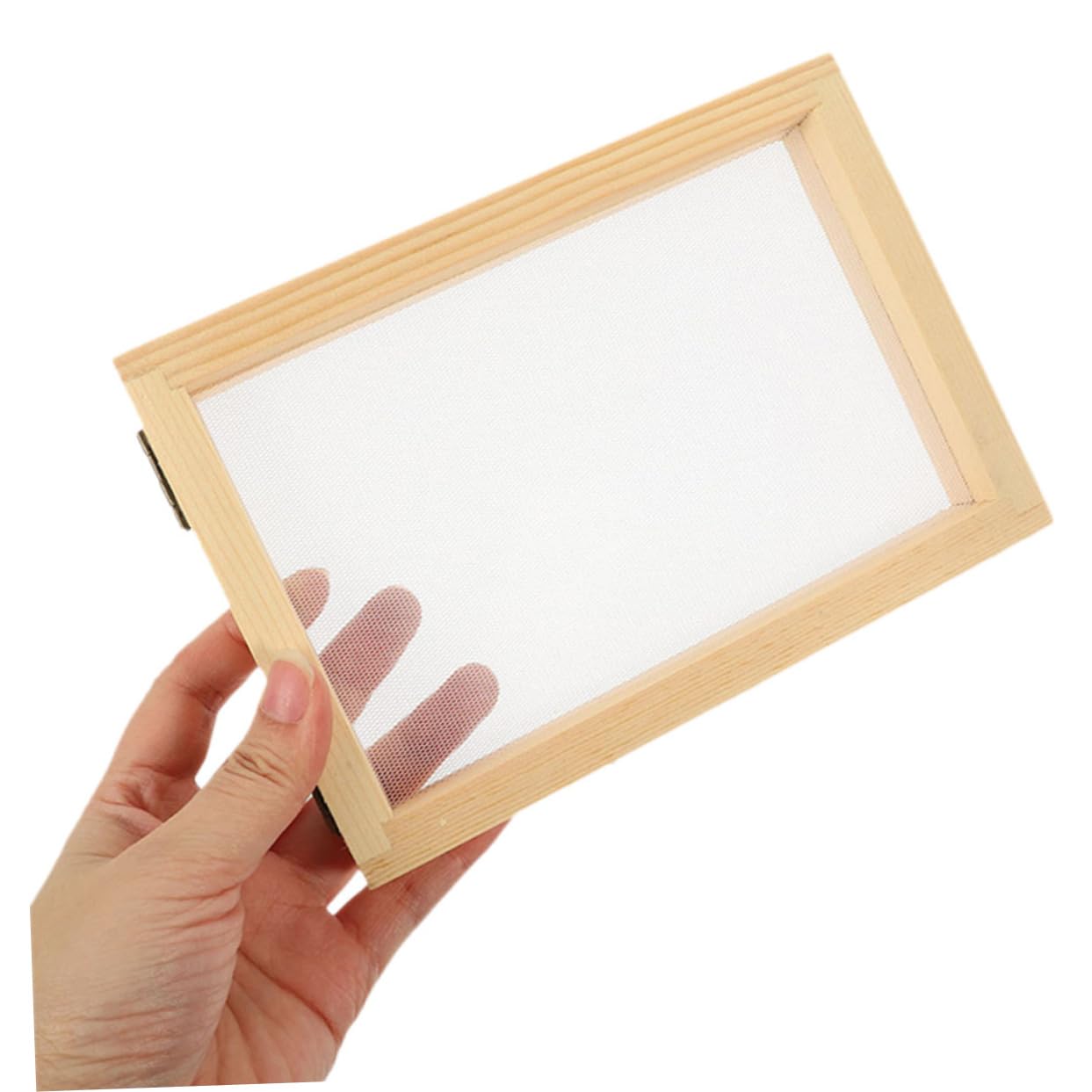 SHINEOFI 2pezzi Cornice in Legno Per Fabbricazione Carta Cornice Legno Diy Schermo Fabbricazione Carta Per Ragazzo Ragazza Ragazza Regali Hobby Manuale