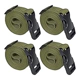 Premium Utility Straps with Quick Release Buckle Adjustable Short Nylon Tie Down Straps for Backpack Tactical Lashings Camping Gear Sleeping Bag Mattress Conveyor Belt Luggage