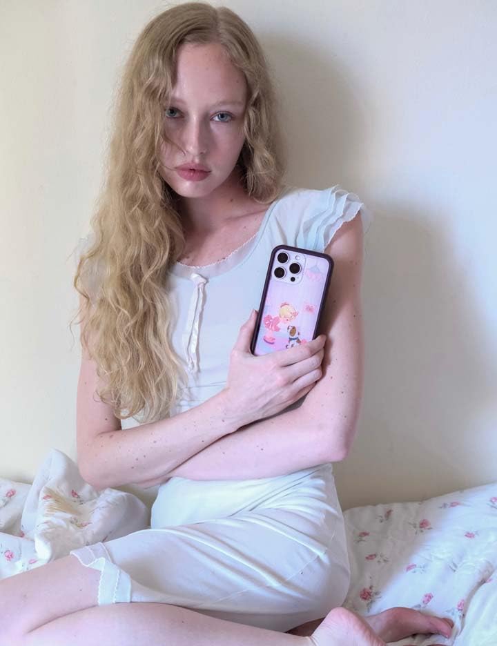 Image of Wildflower Cases - Compatible with iPhone 16 | Protective Black Bumper, 6.5ft Drop Test Certified, Women Owned Small Business | Precious Moments - Ballerina Bulldog