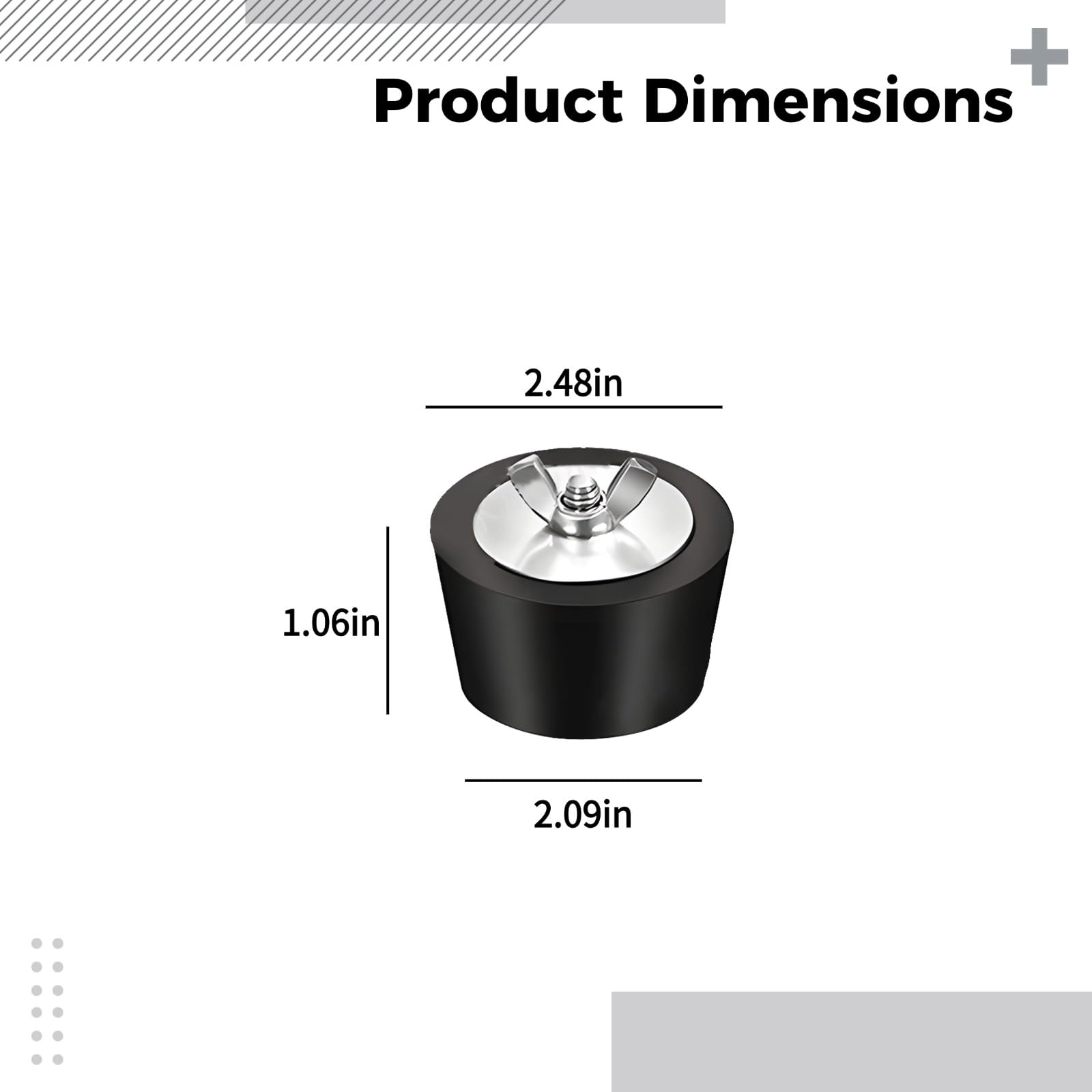 Lot de 2 Bouchons d’hivernage pour Piscine, 63 mm / 2,5 po, Bouchon d’Expansion en Caoutchouc, avec boulons en Acier Inoxydable, pour Piscine Hors Sol, Spa, Bain à remous