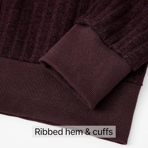 Image of GIVON Women's Lightweight Zip Up Hoodie Brushed Knit Stretchy Fabric Long Sleeve Thin Jackets with Kangaroo Pocket