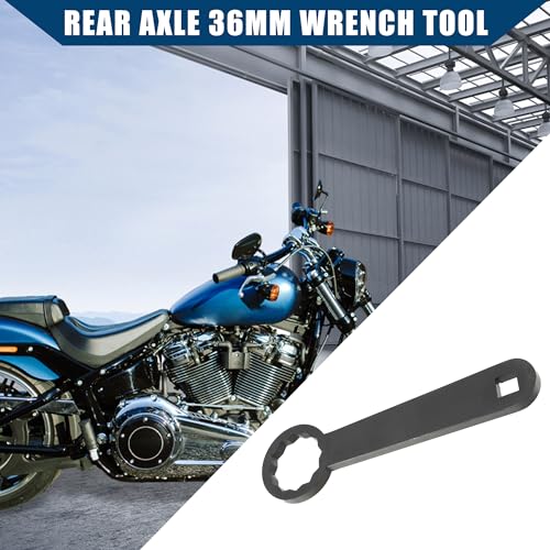 Image of Rear Axle 36mm Wrench Tool Rear Wheel Axle Torque Wrench for Harley Touring Motorcycle /Rear Axle Nut Torque Adapter to Adjust Belt Tension /Durable / 1pcs Black