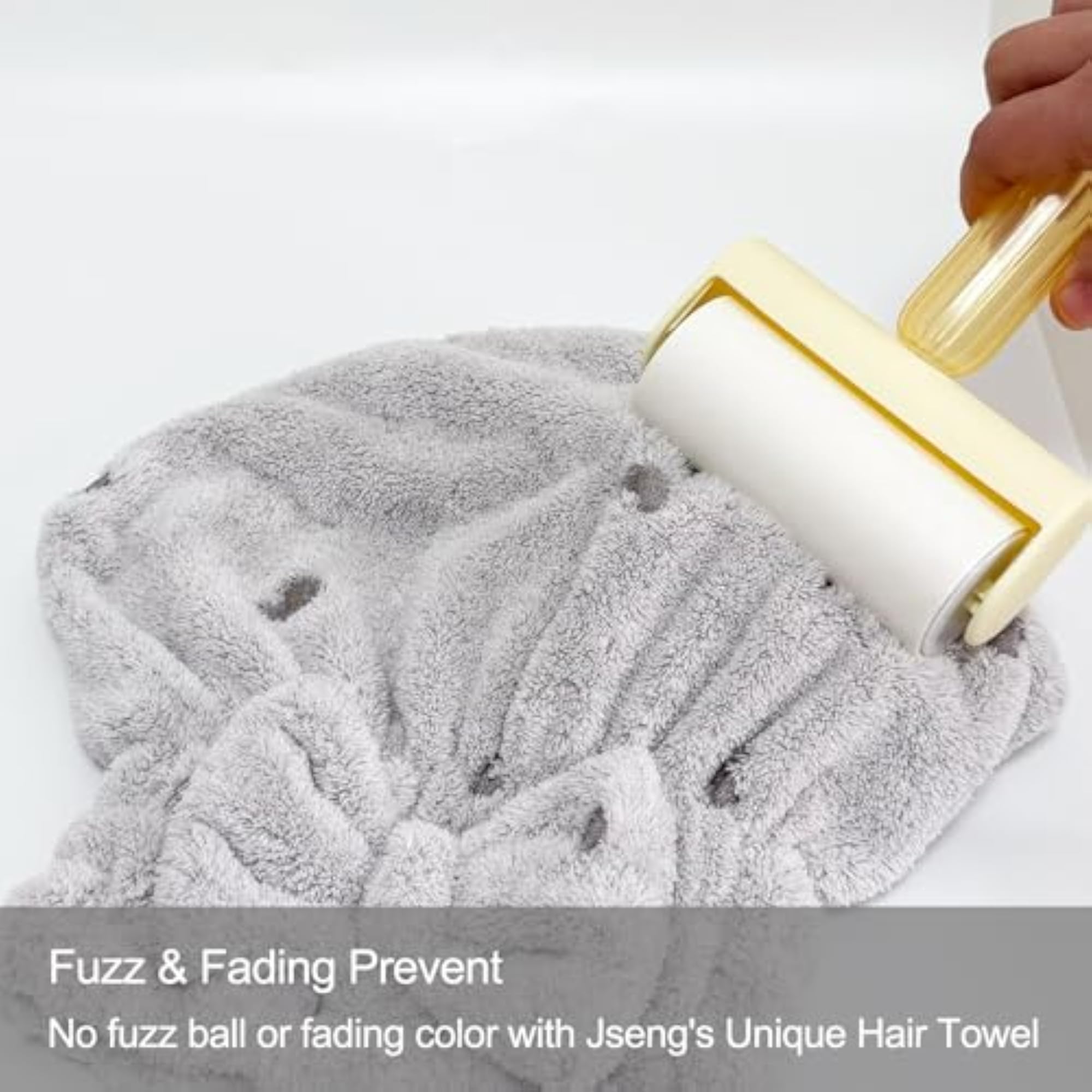 3 Pack Microfiber Hair Towels with Bow Design