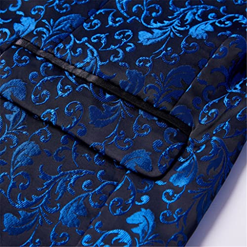 Men's Suit Slim Tuxedo Tailored Suit Groom Prom Wedding Suit (Jacket + Black Trousers)4