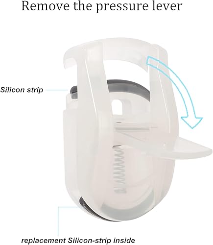 Miniatura 3 de Rizadores de pestañas de tamaño de viaje, mini rizador de pestañas pequeñas portátil, diseño de gran angular para un uso flexible y pestañas