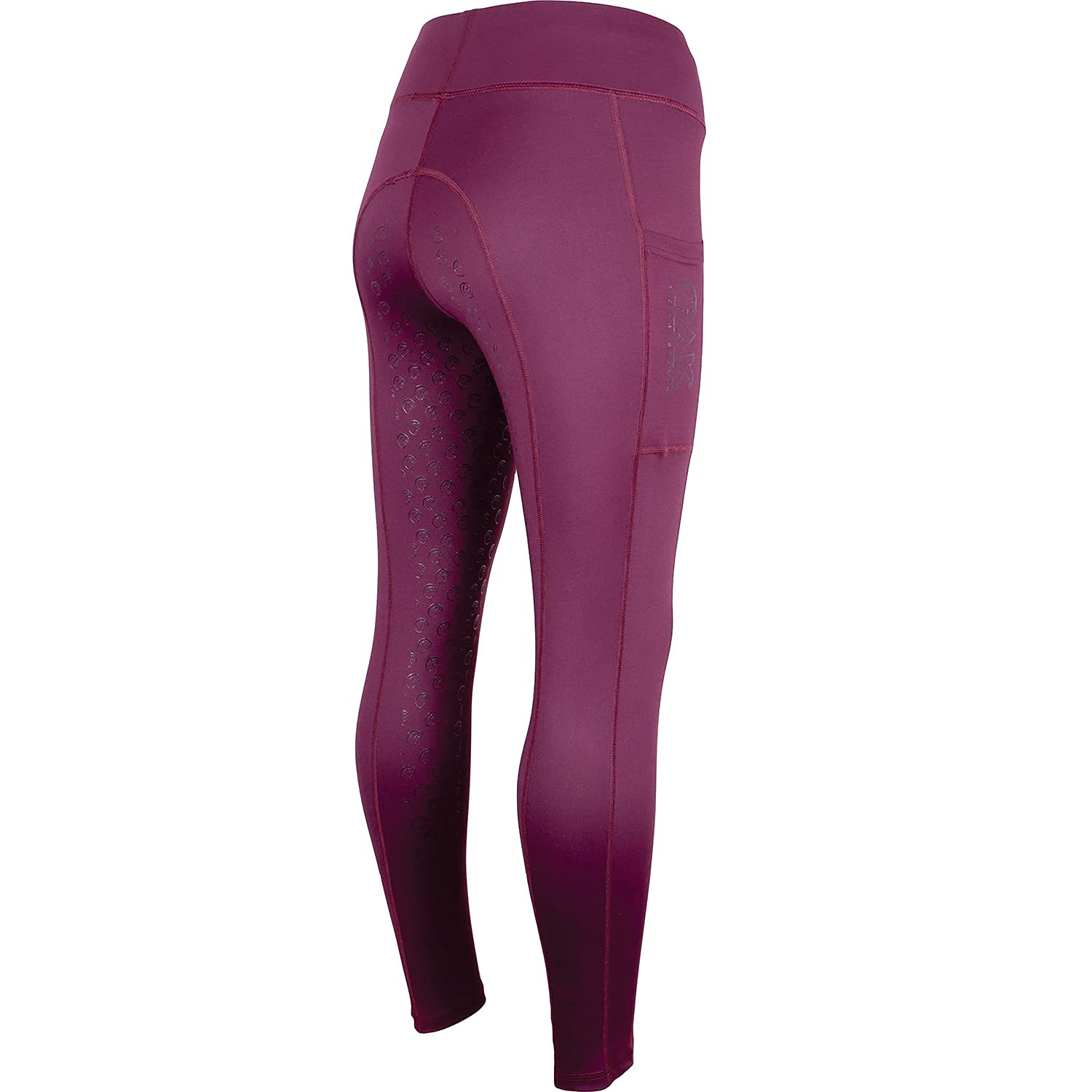 AK Oreo Collants/Leggings/Culottes d'équitation Respirants Taille Haute à Enfiler avec poignée en Silicone à siège Complet