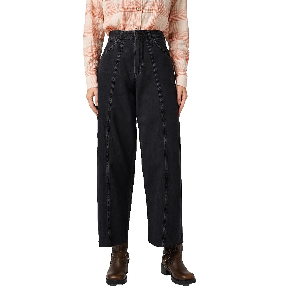 Wrangler Women's Cowboy Jeans, Rinse Black, 30W x 32L