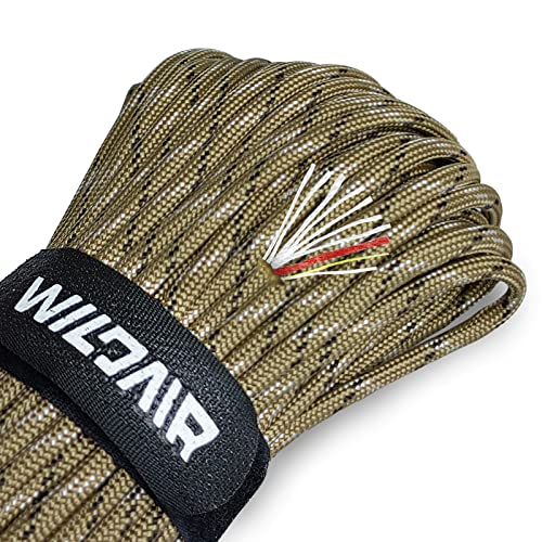 Survival Paracord Parachute Fire Cord Survival Ropes 4-in-1 5/32' Diameter U.S. Military Type III...