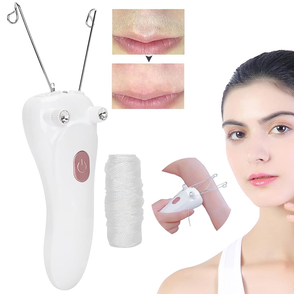 Kidoca Full Body & Face Hair Removal Machine - Electric Epliatior with Threading Tools for Eyebrow Trimming