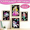 FUNNYB&G Foil Art Kinder Kunst & Bastelaktivität: Kreatives Reisespielzeug für DIY-Aktivität, Bastelset kinder | Geschenk Mädchen 4 5 6 7 8 9 Jahre(Prinzessin) #5