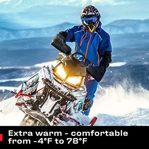 Nocry Atv & Snowmobile Gloves; Wind And Waterproof Muffs To Keep Hands Warm And Dry In Winter; Extra Wide; Tough And Wear Resistant; Universal Fit #TOP2