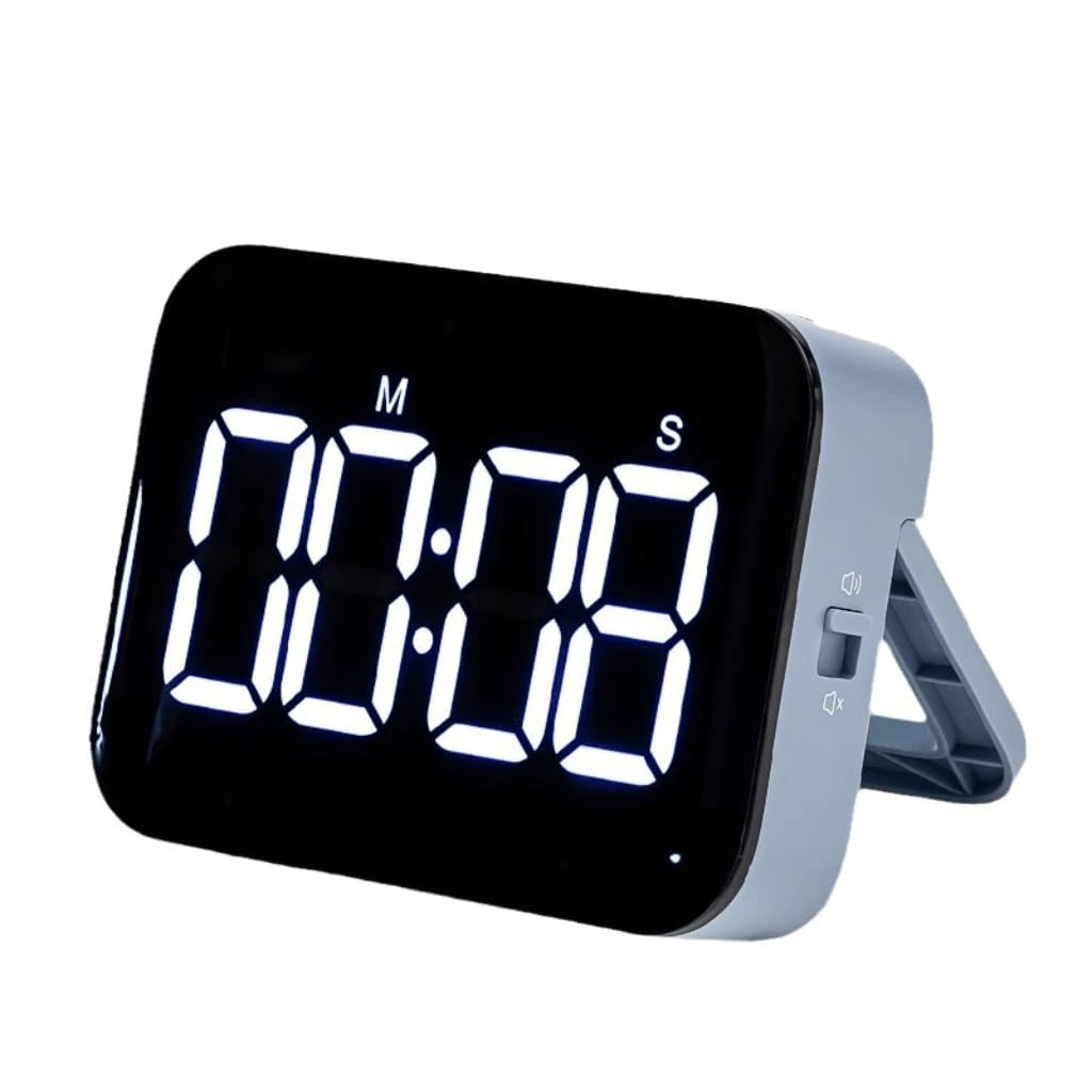 Bürostudenten verwenden Zeitmanagement, Küche, Kochen, elektronischer Timer (weißer Stil)