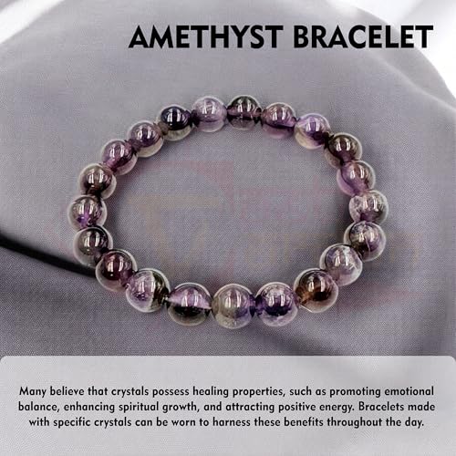 Image of Certified Crystal Bracelet | 8mm Beads | Stretchable Healing Bracelet | Bracelets for Men and Women |