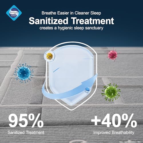 Best Mattress for Side and Stomach Sleepers with Back Pain (2026 Guide) 19 SURLUNKEYS Medium Firm Hybrid Mattress - 14 Inch King Size Mattress Gel Memory Foam & Pocket Coils for Cooling Sleep Back Support Edge Reinforcement