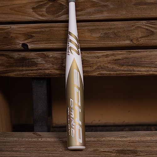 Marucci Echo Dmnd Alloy Fastpitch Bat, 2 1/4" Barrel, 31" / 19 Oz.,White/Gold #TOP3