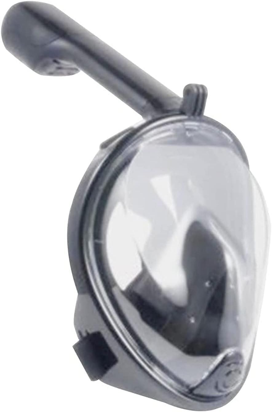 GeRRiT Snorkel Mask Adult Underwater Snorkel Mask, Anti-Fog Anti-Leakage Full Face Diving Mask,Easy Respiratory Swimming Scuba Mask, Gray Xs