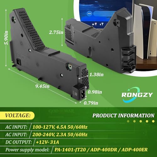 Para PS5 ADP-400DR / ADP-400ER Fuente De Alimentación Reemplazo para PlayStation 5 PA-1401-JT20 Interna Fuente de Alimentación con adaptador de CA Consola Accesorios con Herramientas Reparación - imagen 5