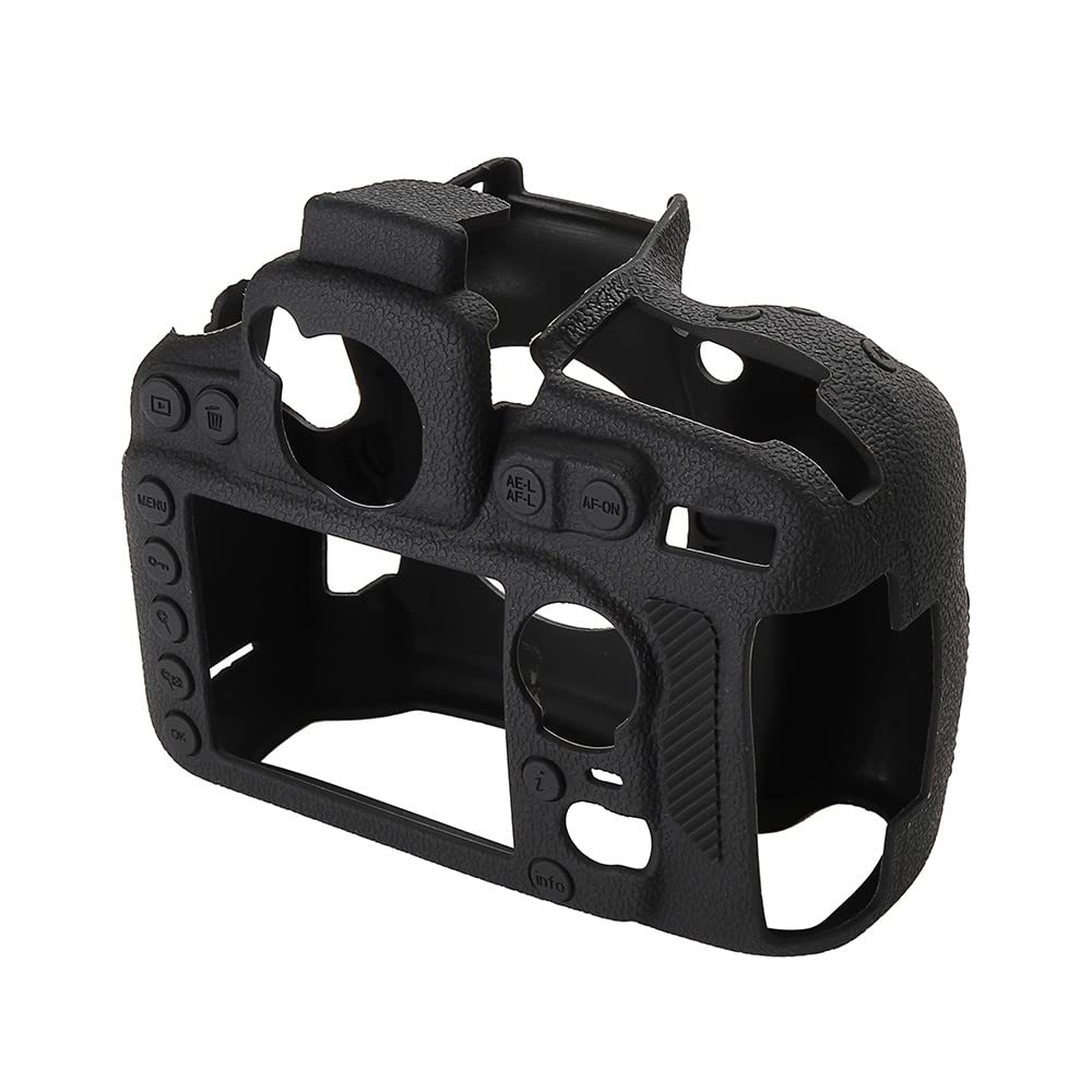 Custodia per fotocamera Borsa in silicone morbido nero antiscivolo Texture Armatura Skin Body Cover Protector per Nikon D810 fotocamera digitale