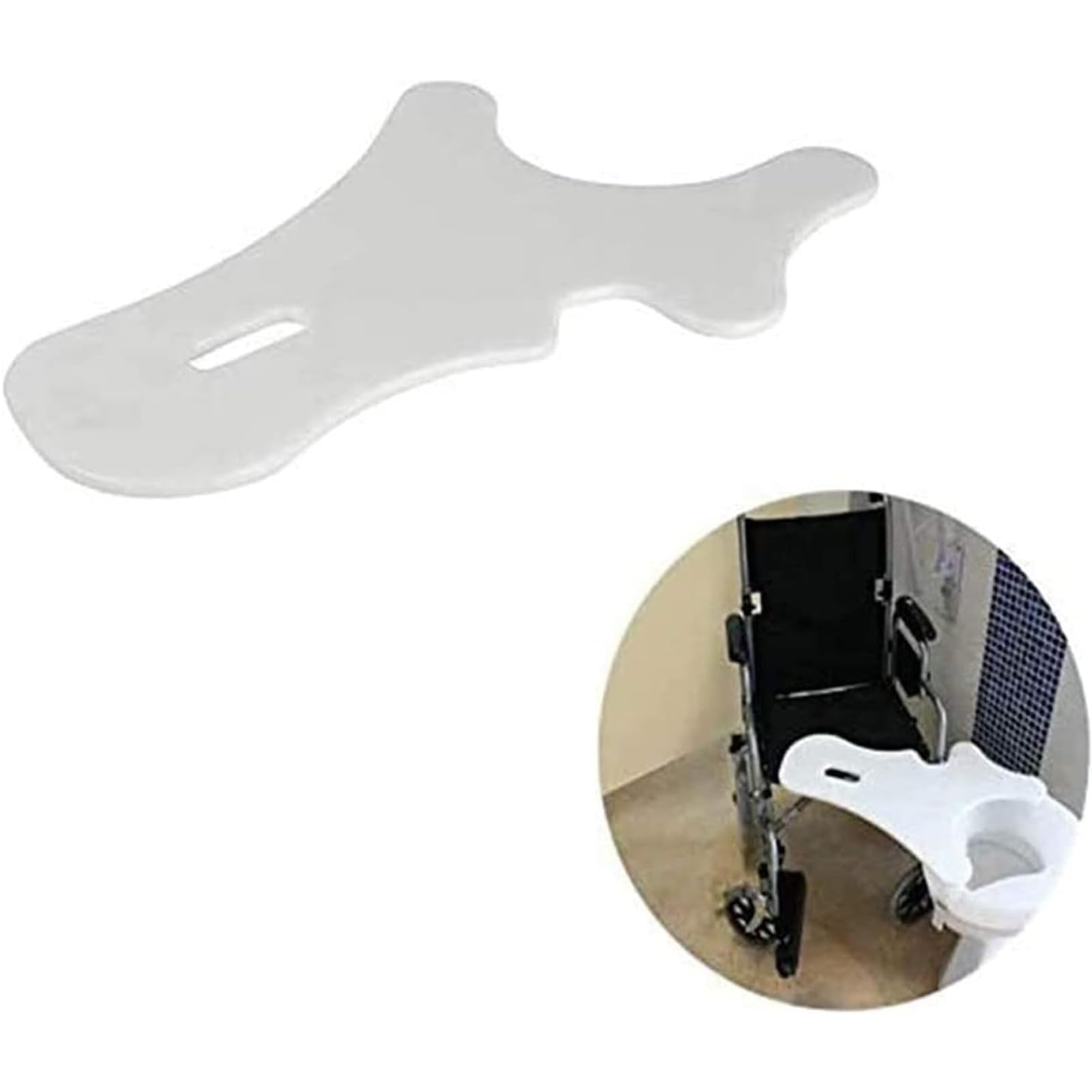 Bordo Curvo di Trasferimento 100Kg Heavy Duty Slide Boards con Maniglia, Adatto per Letto, Sedia A Rotelle, Sedia O WC, Ausili di Sollevamento di Sicurezza,Bianca