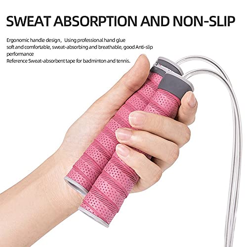XIANGFATS Cuerda Saltar Cuerdas de Salto Ajustable Ropas de Salto ponderadas con Bloqueo de Peso Rodamientos de Cable Entrenamiento de Aptitud Mango Antideslizante (Color : Blue)